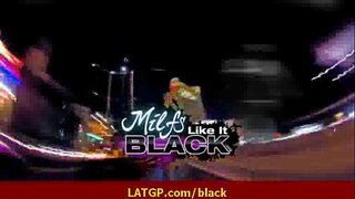 Hot sexy MILF rides big black monster déck 38