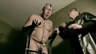 Amanta aprilie - negru Catsuit latex sclav a fost folosit